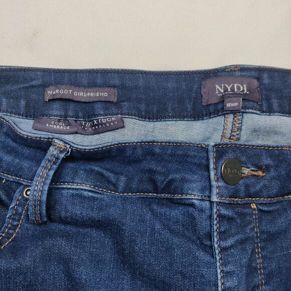 NYDJ Margot Girlfriend High Rise Ankle Jean Coolmax Liftuck Sculpting 18W Petite - Picture 8 of 13